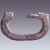Boucle en bronze semi-circulaire avec un serpent bifrons (IVe siècle apr. J.-C.)