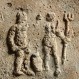 Détail de la plaque en plomb avec des scènes de combats de gladiateurs et animaux (IIe siècle apr. J.-C.)